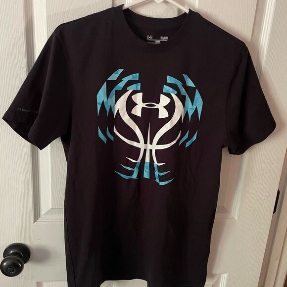 Men’s Black Under Armour Short Sleeve Tee Shirt Size S - Picture 1 of 3